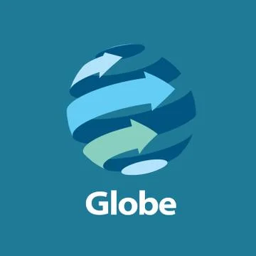 Vector logo globe Illustrazione stock