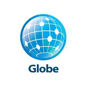 Vector logo globe Stock Illustration