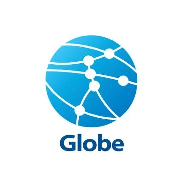 Vector logo globe 스톡 일러스트