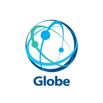 Vector logo globe 스톡 일러스트