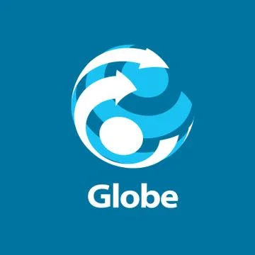 Vector logo globe Illustrazione stock