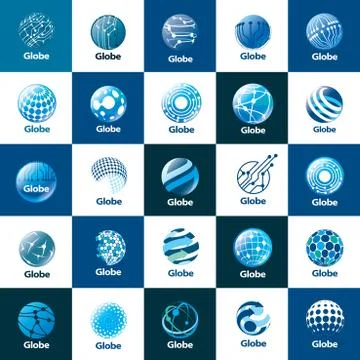 Vector logo globe Illustrazione stock
