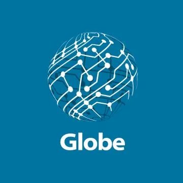 Vector logo globe 스톡 일러스트