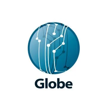 Vector logo globe Illustrazione stock