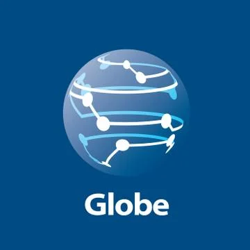 Vector logo globe Stock Illustration
