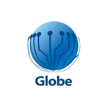 Vector logo globe Stock Illustration