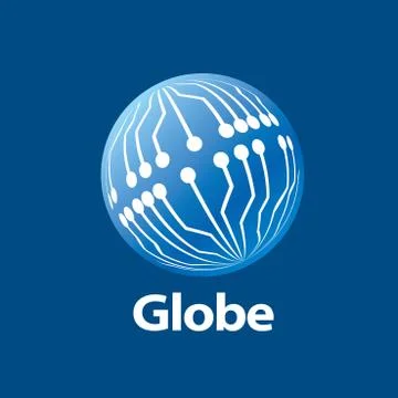 Vector logo globe Stock Illustration