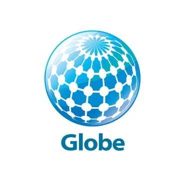 Vector logo globe Illustrazione stock