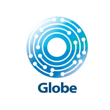 Vector logo globe Illustrazione stock
