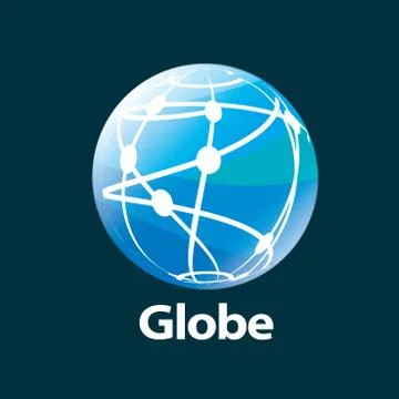 Vector logo globe 스톡 일러스트