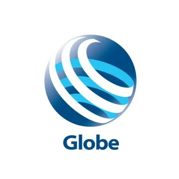 Vector logo globe Illustrazione stock