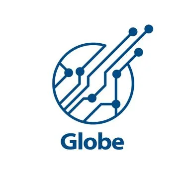 Vector logo globe 스톡 일러스트