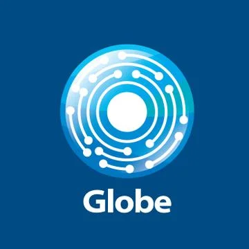 Vector logo globe Stock Illustration