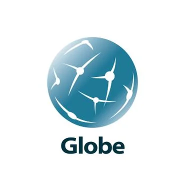 Vector logo globe Illustrazione stock