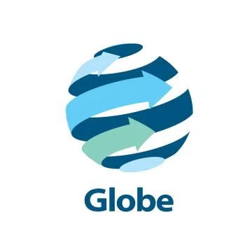 Vector logo globe Stock Illustration