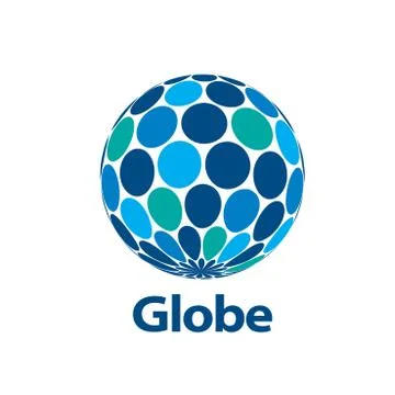 Vector logo globe 스톡 일러스트