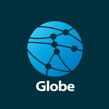 Vector logo globe Stock Illustration