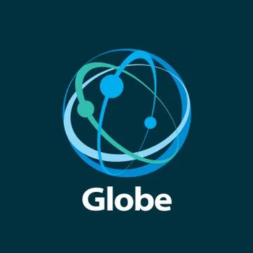 Vector logo globe Illustrazione stock
