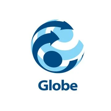 Vector logo globe Illustrazione stock