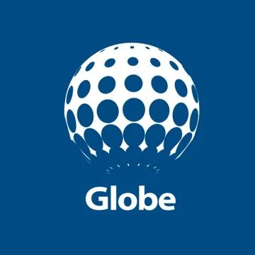 Vector logo globe Stock Illustration