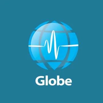 Vector logo globe Stock Illustration