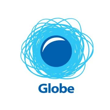 Vector logo globe Stock Illustration
