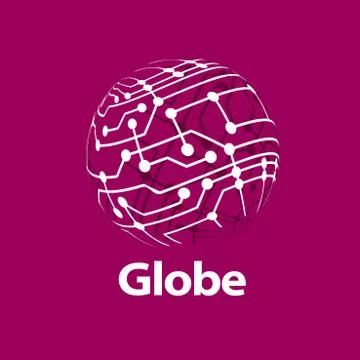 Vector logo globe Illustrazione stock