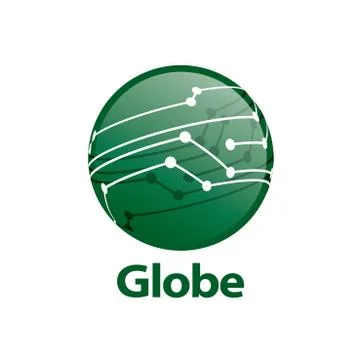 Vector logo globe Illustrazione stock
