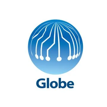 Vector logo globe Stock Illustration