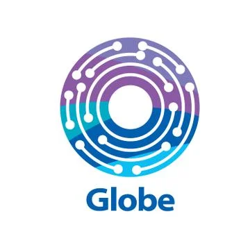 Vector logo globe Stock Illustration