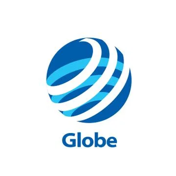 Vector logo globe Stock Illustration