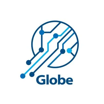 Vector logo globe 스톡 일러스트
