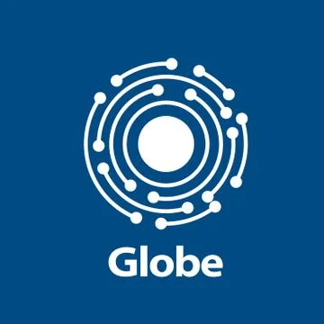 Vector logo globe Illustrazione stock