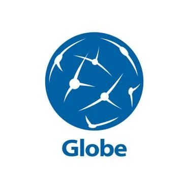 Vector logo globe Stock Illustration
