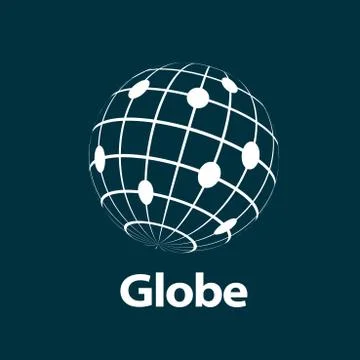 Vector logo globe Illustrazione stock