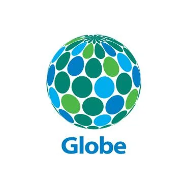 Vector logo globe 스톡 일러스트