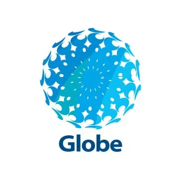 Vector logo globe Illustrazione stock