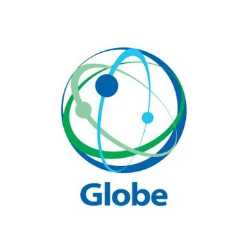 Vector logo globe Illustrazione stock