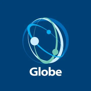 Vector logo globe Illustrazione stock