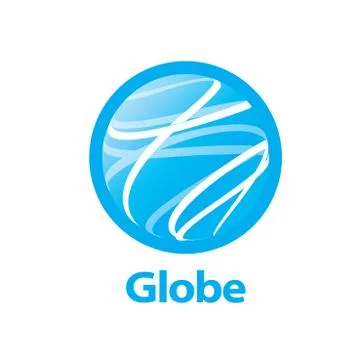 Vector logo globe Stock Illustration