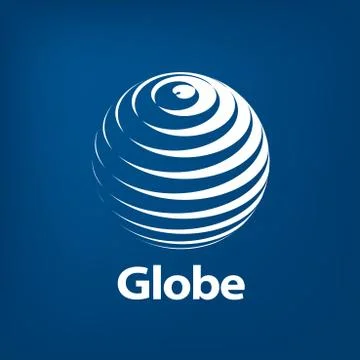 Vector logo globe Stock Illustration