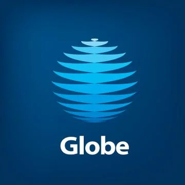 Vector logo globe Stock Illustration