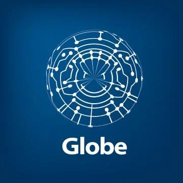 Vector logo globe Stock Illustration