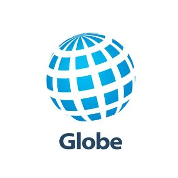 Vector logo globe Stock Illustration