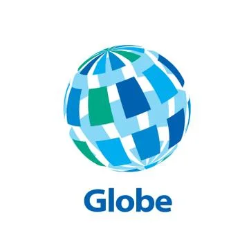 Vector logo globe Stock Illustration