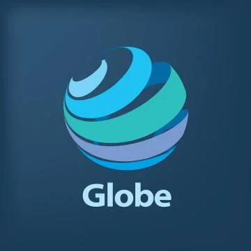 Vector logo globe Stock Illustration