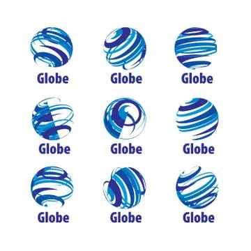 Vector logo globe Stock Illustration
