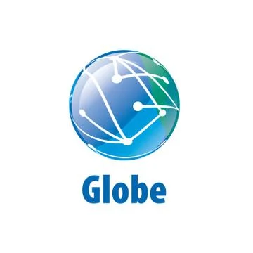 Vector logo globe 스톡 일러스트