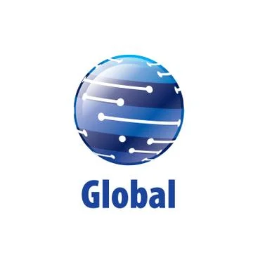 Vector logo globe Illustrazione stock