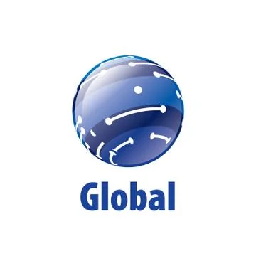 Vector logo globe Stock Illustration